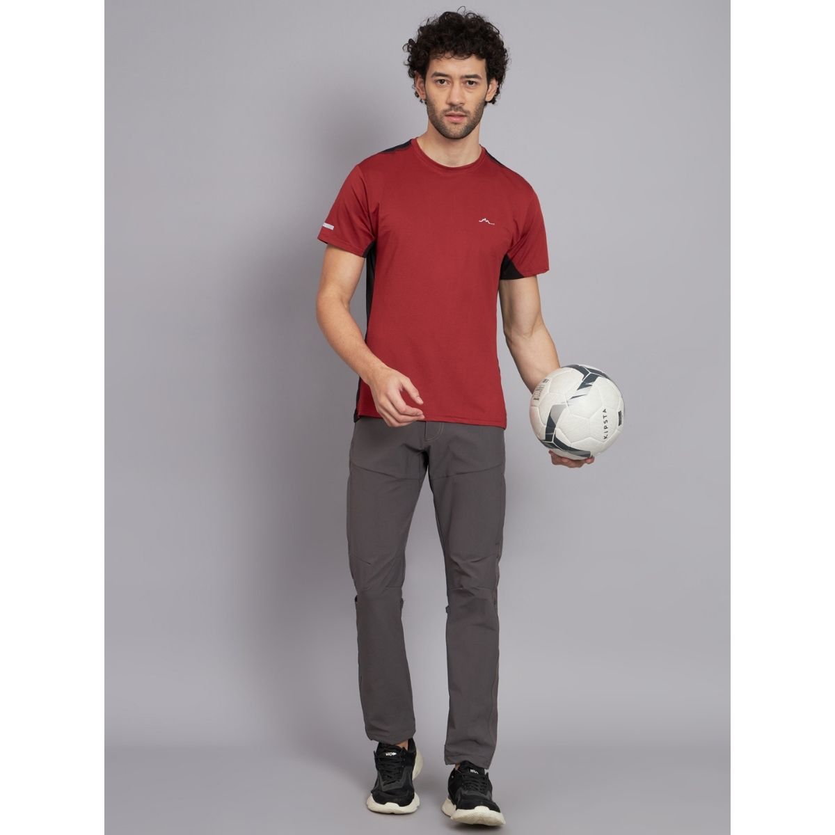 Men's Ultralight Athletic Half Sleeves T-Shirt - Canyon Red 3