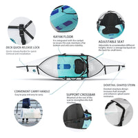 K1 Mini Folding Portable Kayak - White
