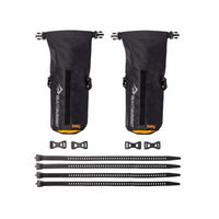 Evac Bikepack Cycling Dry Bag | 3.7 Litres - Black - Set of 2 Dry Bags - OutdoorTravelGear.com