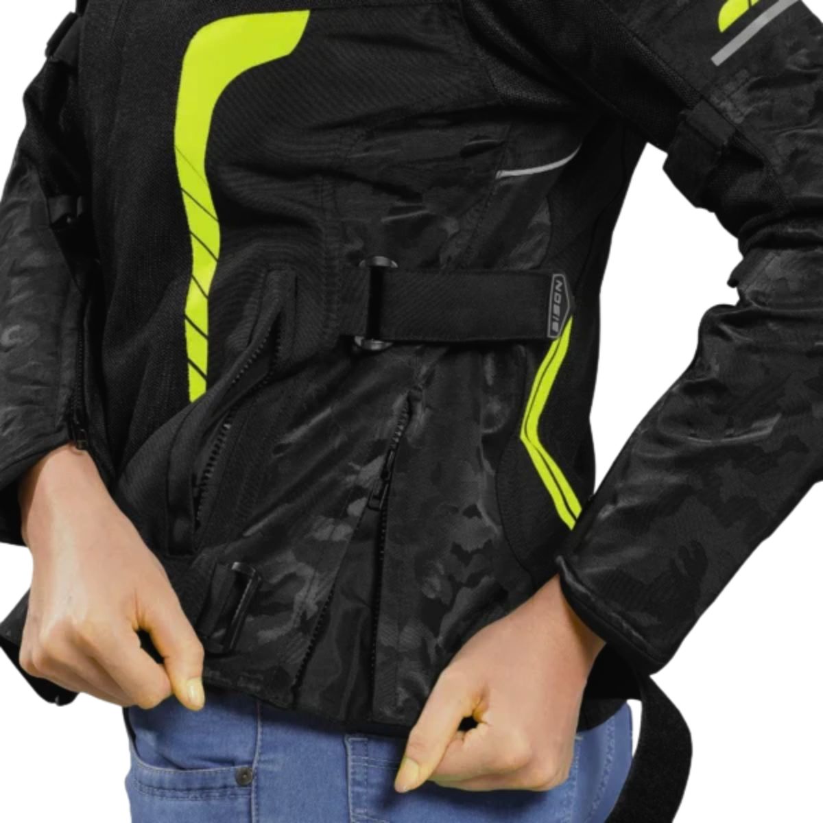 Women's Phoenix Riding Jacket - Black + Hi-Viz Neon - OutdoorTravelGear.com