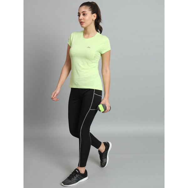 Women's Ultralight Athletic Half Sleeves T-Shirt - Lime 2