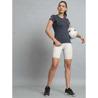 Women's Ultralight Athletic Half Sleeves T-Shirt - Metallic Grey 2