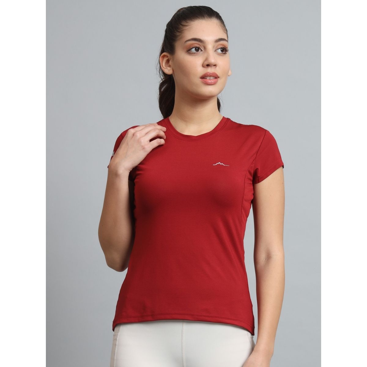 Women's Ultralight Athletic Half Sleeves T-Shirt - Rust 1