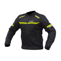Comet Motorcycle Riding Jacket - Black + Neon - OutdoorTravelGear.com