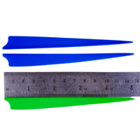 5” Shield Fletches - 170030 - Dark Blue 2pcs + Green 1pc Vanes - Archery Equipment - OutdoorTravelGear.com