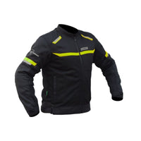 Comet Motorcycle Riding Jacket - Black + Neon - OutdoorTravelGear.com