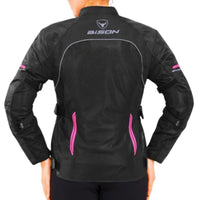 Women's Phoenix Riding Jacket - Black + Hi-Viz Pink - OutdoorTravelGear.com