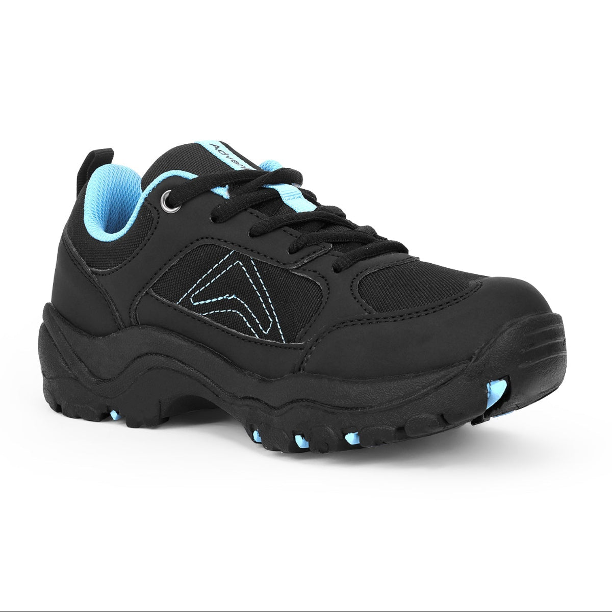 Kids Low-Top Hiking Shoes with Anti-Skid Rubber Sole | EH500 - Black - OutdoorTravelGear.com