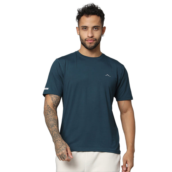 Men's Ultralight Athletic Half Sleeves T-Shirt - Pacific Blue - OutdoorTravelGear.com