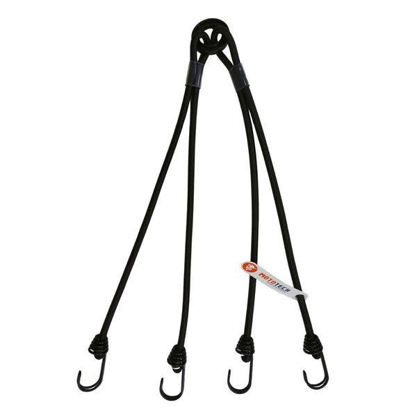 QuadPod | 4-Sided Bungee Tie Down System - 32" / 80cms - Black - OutdoorTravelGear.com