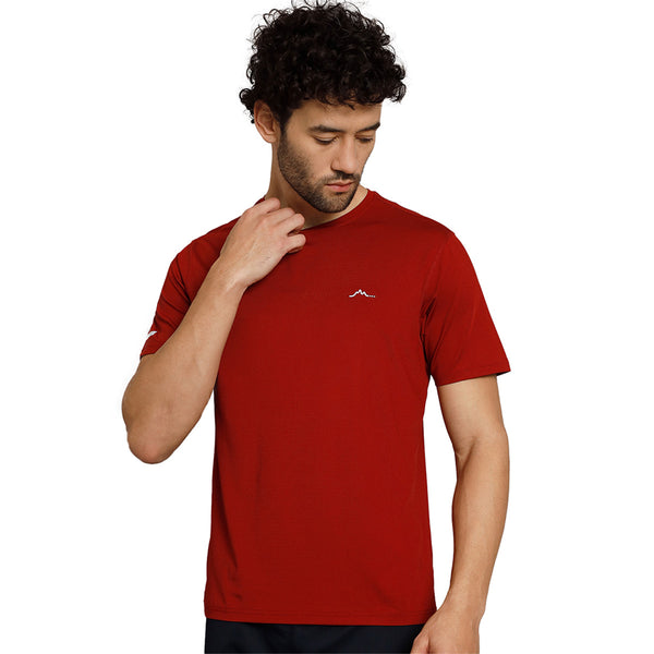 Men's Ultralight Athletic Half Sleeves T-Shirt - Rust - OutdoorTravelGear.com