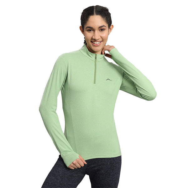 Women's Nomadic Full Sleeves T-Shirt / Baselayer - Green Tea - OutdoorTravelGear.com
