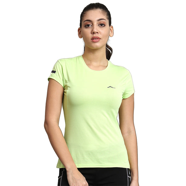 Women's Ultralight Athletic Half Sleeves T-Shirt - Lime - OutdoorTravelGear.com