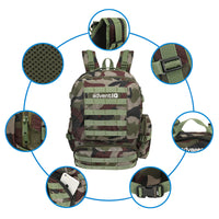 Para Military Tactical Combat Backpack - 40 Litres - Camo Print - OutdoorTravelGear.com