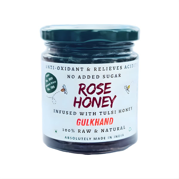 Rose Petal Gulkhand Honey | Natural Coolant & Digestive Antioxidant | No Added Sugar - OutdoorTravelGear.com