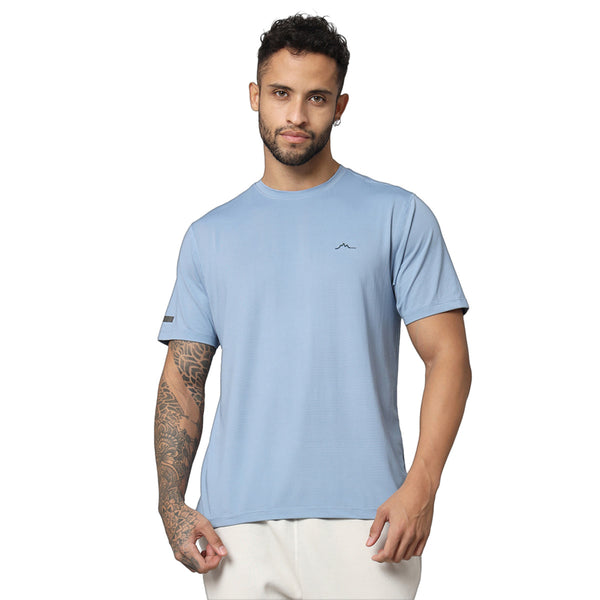 Men's Ultralight Athletic Half Sleeves T-Shirt - Dusk Blue - OutdoorTravelGear.com