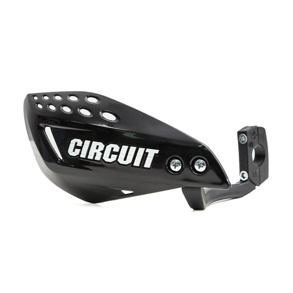 Circuit Equipment Vector Carbon Handguards with Nylon Bracket - Black+White