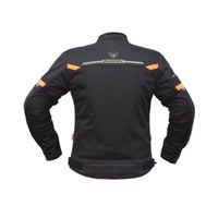 Comet Motorcycle Riding Jacket - Black + Orange - OutdoorTravelGear.com