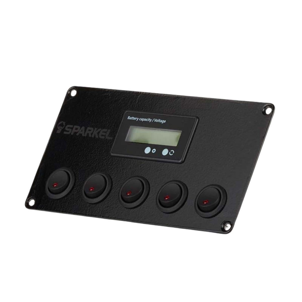 Switch Panel with 5 On/Off Switchs with Indicators | Battery Capacity Display - 173x90mm 12/24V DC RV - OutdoorTravelGear.com