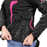 Women's Phoenix Riding Jacket - Black + Hi-Viz Pink - OutdoorTravelGear.com