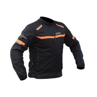 Comet Motorcycle Riding Jacket - Black + Orange - OutdoorTravelGear.com