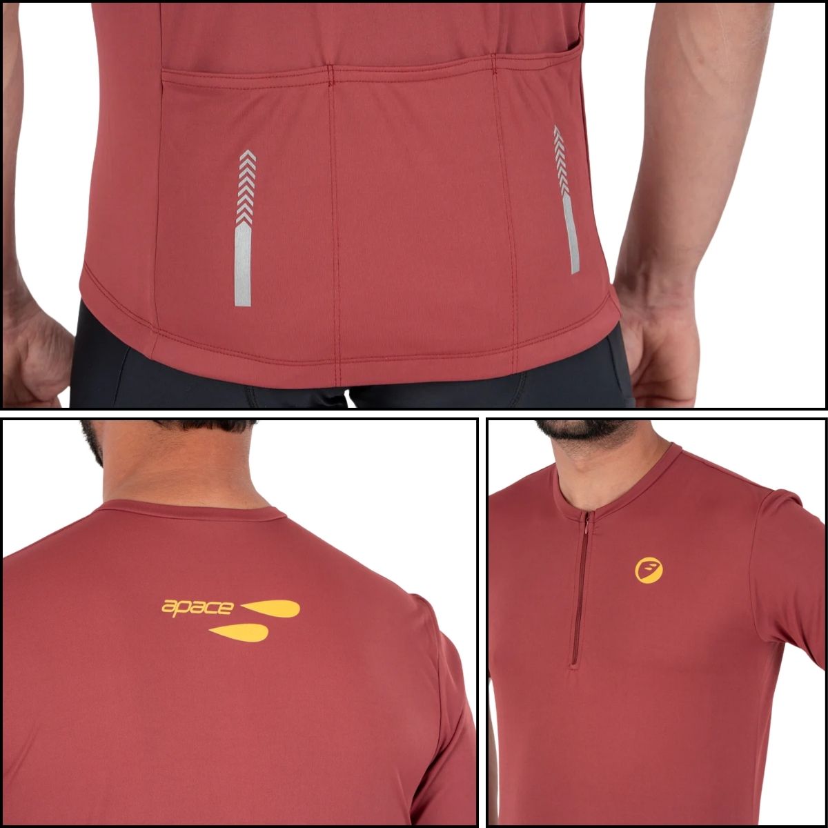 Unisex Cycling T-Shirt | Cruise - Apricot - OutdoorTravelGear.com