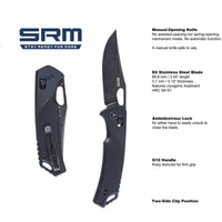 Pocket Folding Knife 9201-GB - Black 6