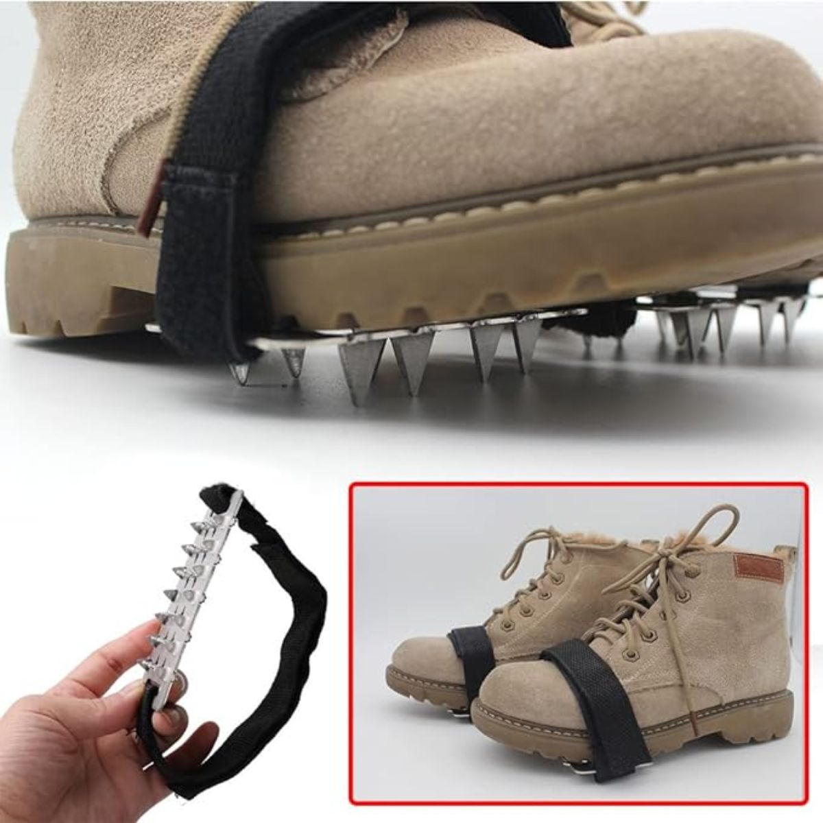 Pocket Crampons/Shoe Grip with 26 Spikes for Ice/Snow 2