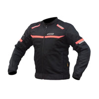 Comet Motorcycle Riding Jacket - Black + Red - OutdoorTravelGear.com