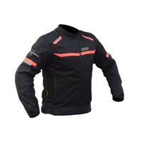 Comet Motorcycle Riding Jacket - Black + Red - OutdoorTravelGear.com