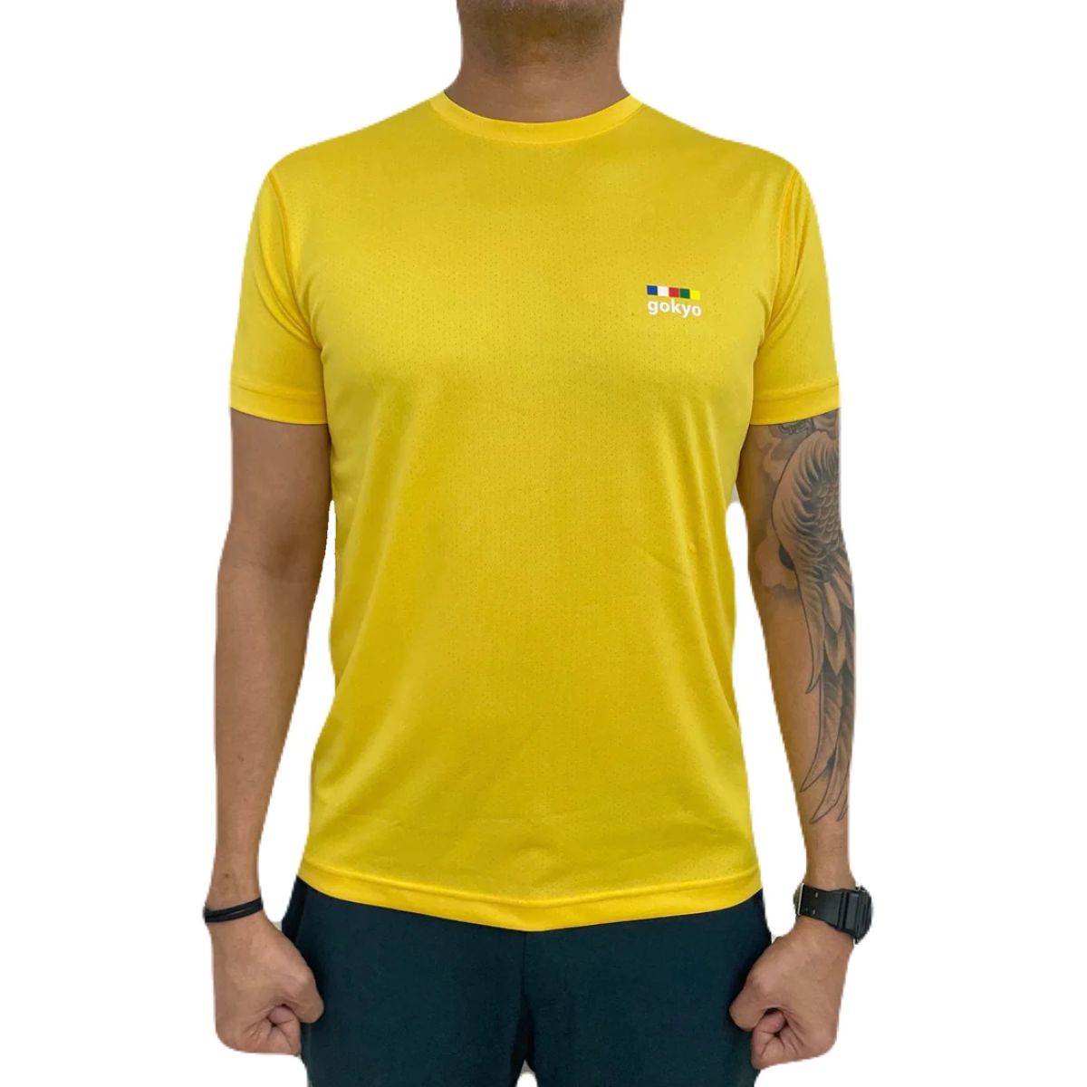 Kalimpong Activewear DryFit T-shirt - Half Sleeves - Yellow 1