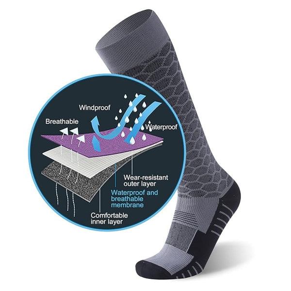 Waterproof Breathable Knee High Socks - X144 - Unisex - OutdoorTravelGear.com