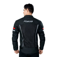 Tourer Riding Jacket with Armours - Black + Red - OutdoorTravelGear.com