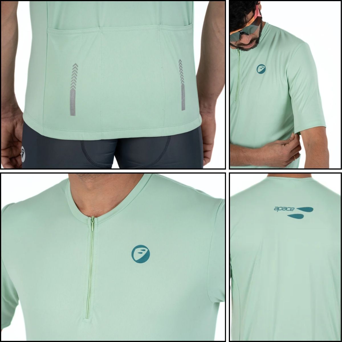 Unisex Cycling T-Shirt | Cruise - Mint - OutdoorTravelGear.com