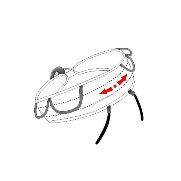 Streak Adjustable Sports Climbing Harness - Blue - OutdoorTravelGear.com