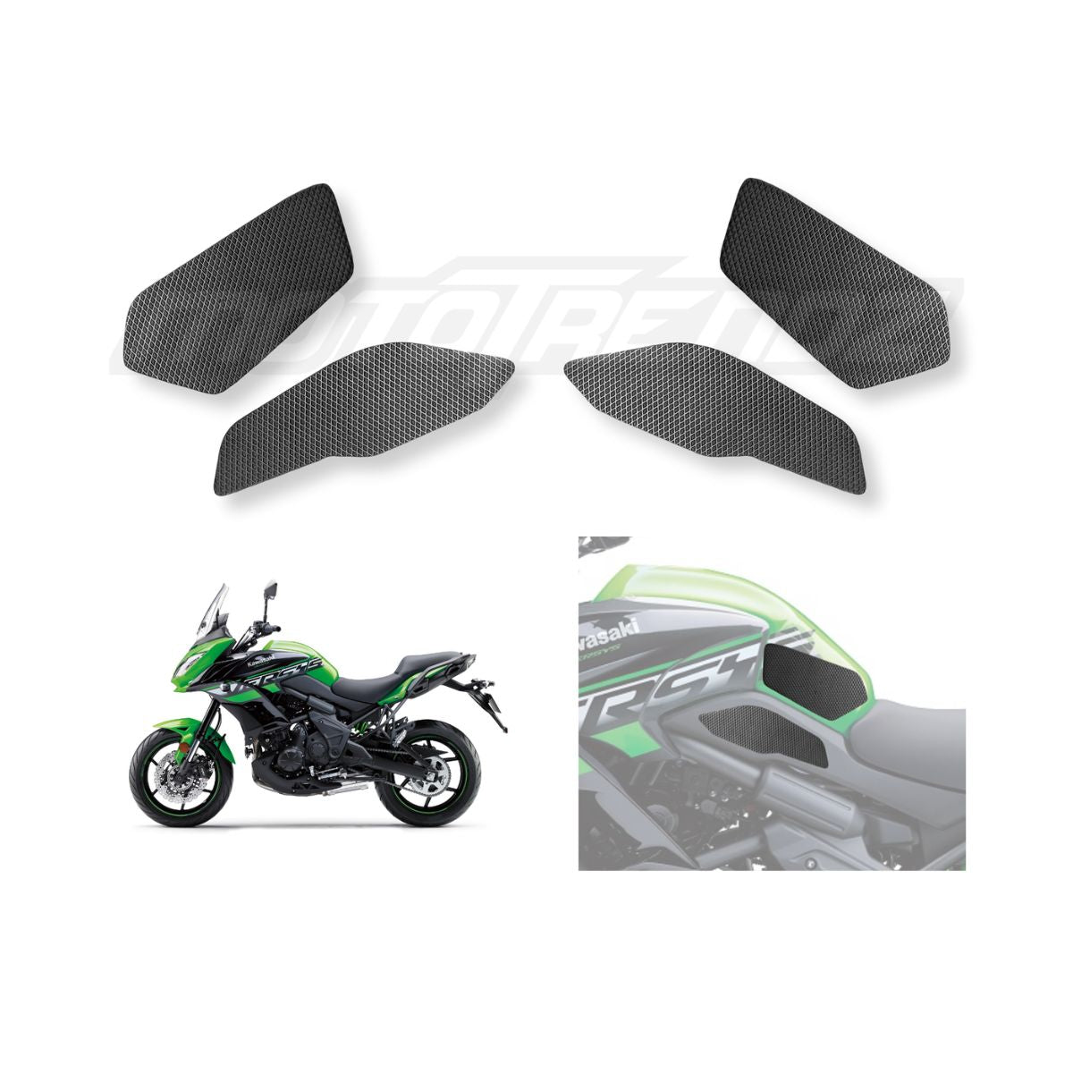 Traction Pads for Kawasaki Versys 650 for Models upto 2022