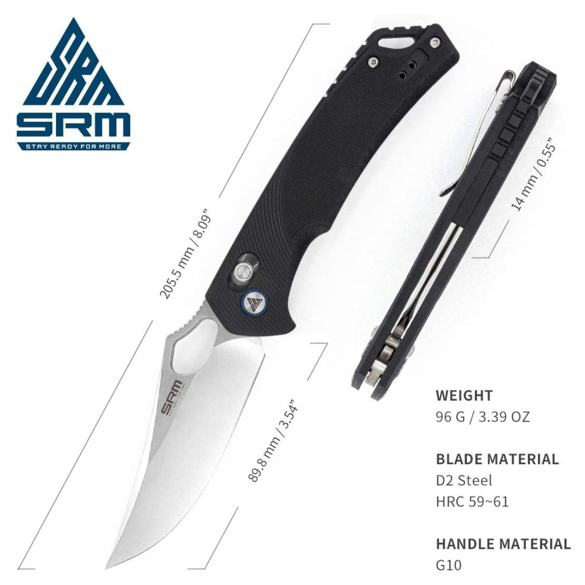 Folding Pocket Knife 9202 - Black 5