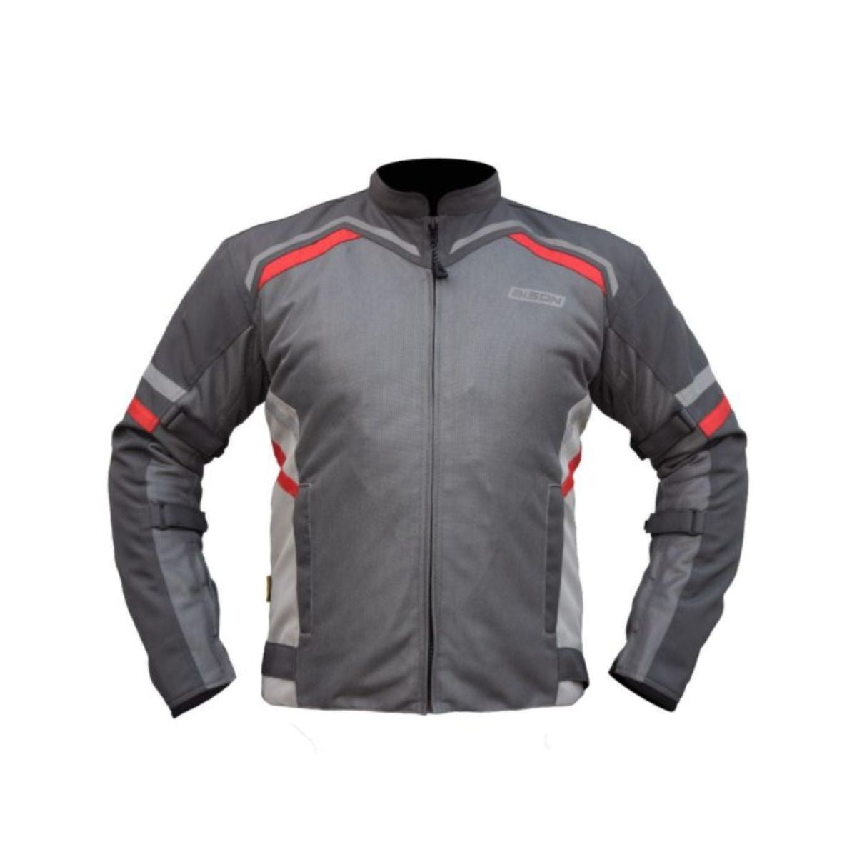 Raptor V.2 Motorcycle Riding Jacket - Black+Red - OutdoorTravelGear.com