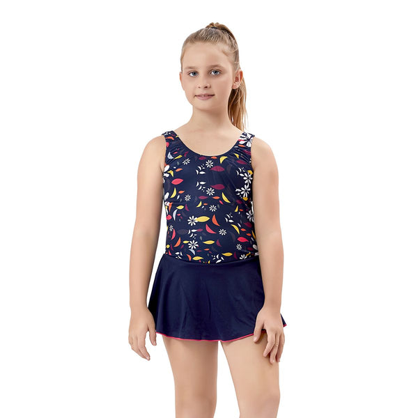 Kids Girl's Swim Wear - Swimming Dress - Retro - Multi 1