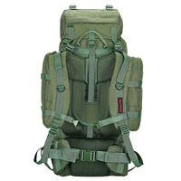 Colonel Rucksack + Detachable Daypack With Rain Cover - 85Litres - Olive Green - OutdoorTravelGear.com
