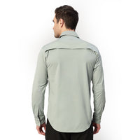 Men's TechFlex Cargo Shirt - Sage Green - OutdoorTravelGear.com