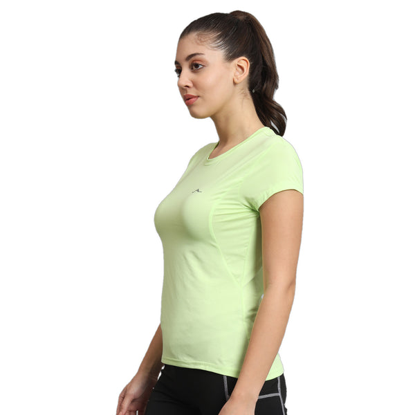 Women's Ultralight Athletic Half Sleeves T-Shirt - Lime - OutdoorTravelGear.com