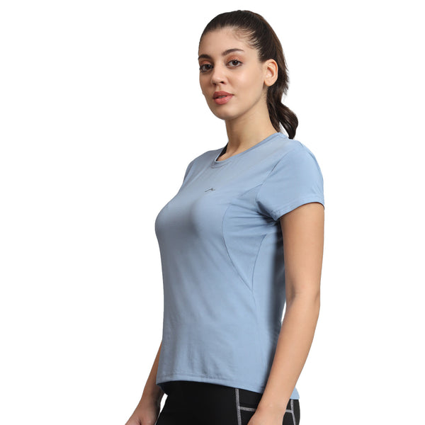 Women's Ultralight Athletic Half Sleeves T-Shirt - Dusk Blue - OutdoorTravelGear.com
