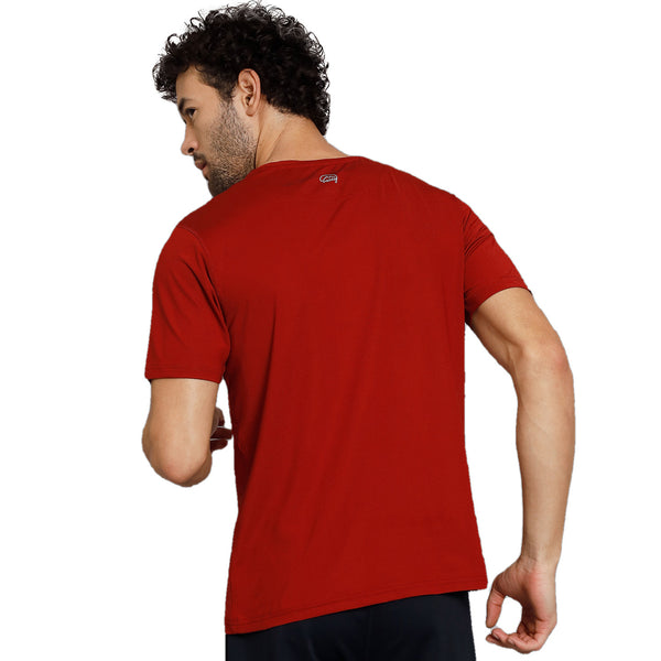 Men's Ultralight Athletic Half Sleeves T-Shirt - Rust - OutdoorTravelGear.com
