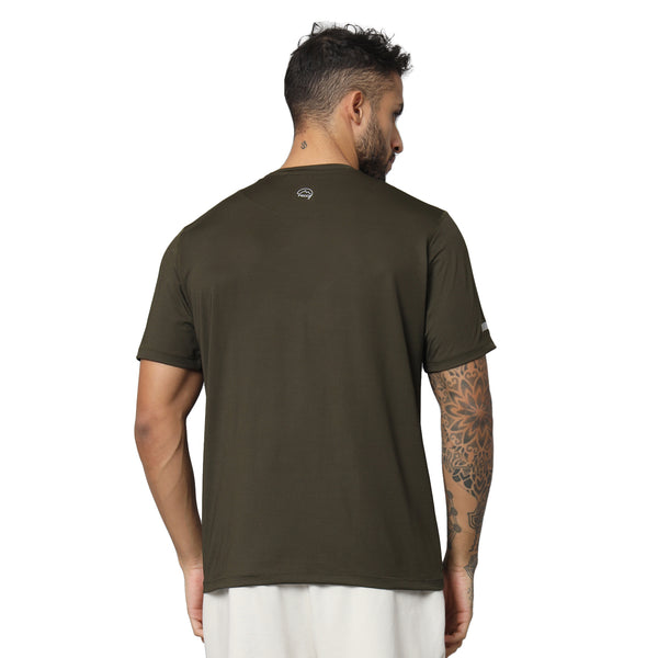 Men's Ultralight Athletic Half Sleeves T-Shirt - Olive - OutdoorTravelGear.com