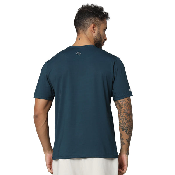 Men's Ultralight Athletic Half Sleeves T-Shirt - Pacific Blue - OutdoorTravelGear.com