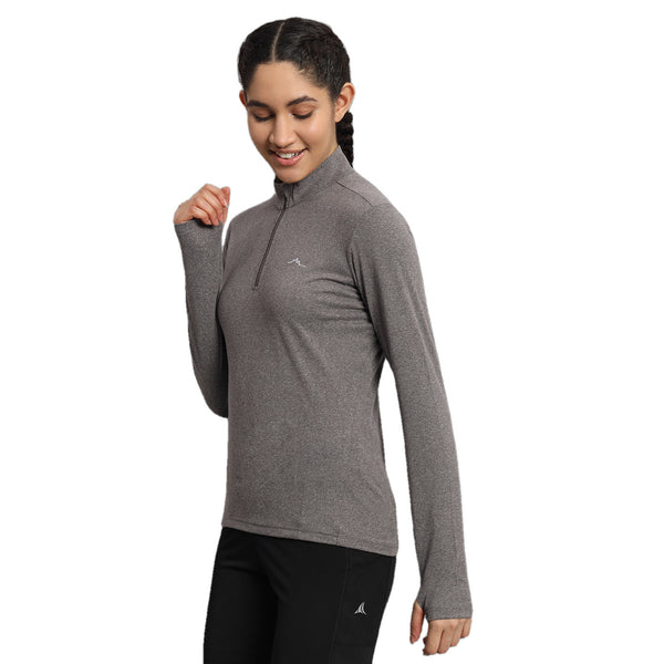 Women's Nomadic Full Sleeves T-Shirt / Baselayer - Pebble - OutdoorTravelGear.com