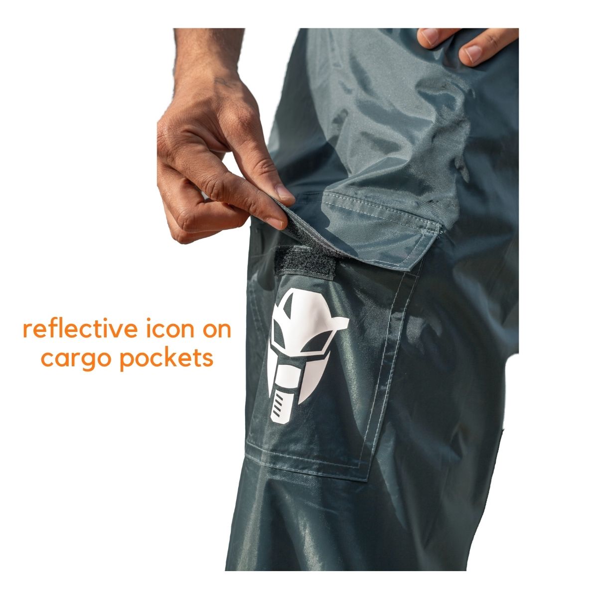 Hurricane TourPro Rain Overtrousers with Cargo Pockets - Waterproof Pants - Dark Grey