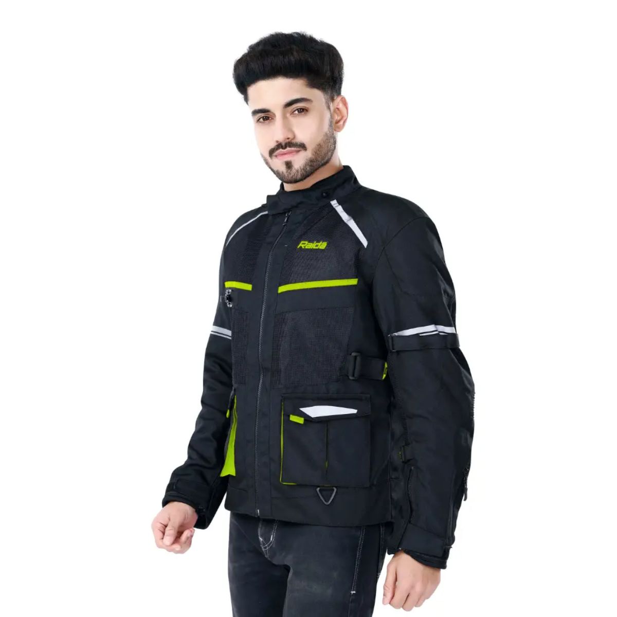 Rover Riding Jacket with Armours - Hi Viz