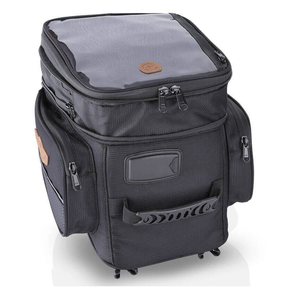 Alpha Semi-hard Universal Tank Bag with Waterproof Dry Bag & Rain Cover - Non Magnetic - 20 Litres - OutdoorTravelGear.com
